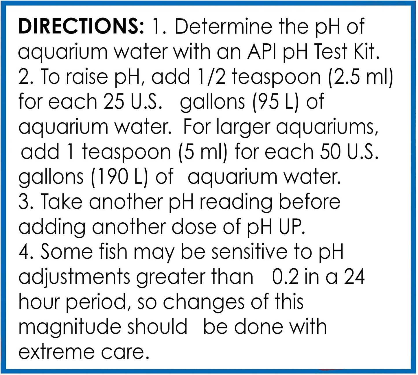 Ph up Freshwater Aquarium Water Ph Raising Solution for Fish,4-Ounce Bottle